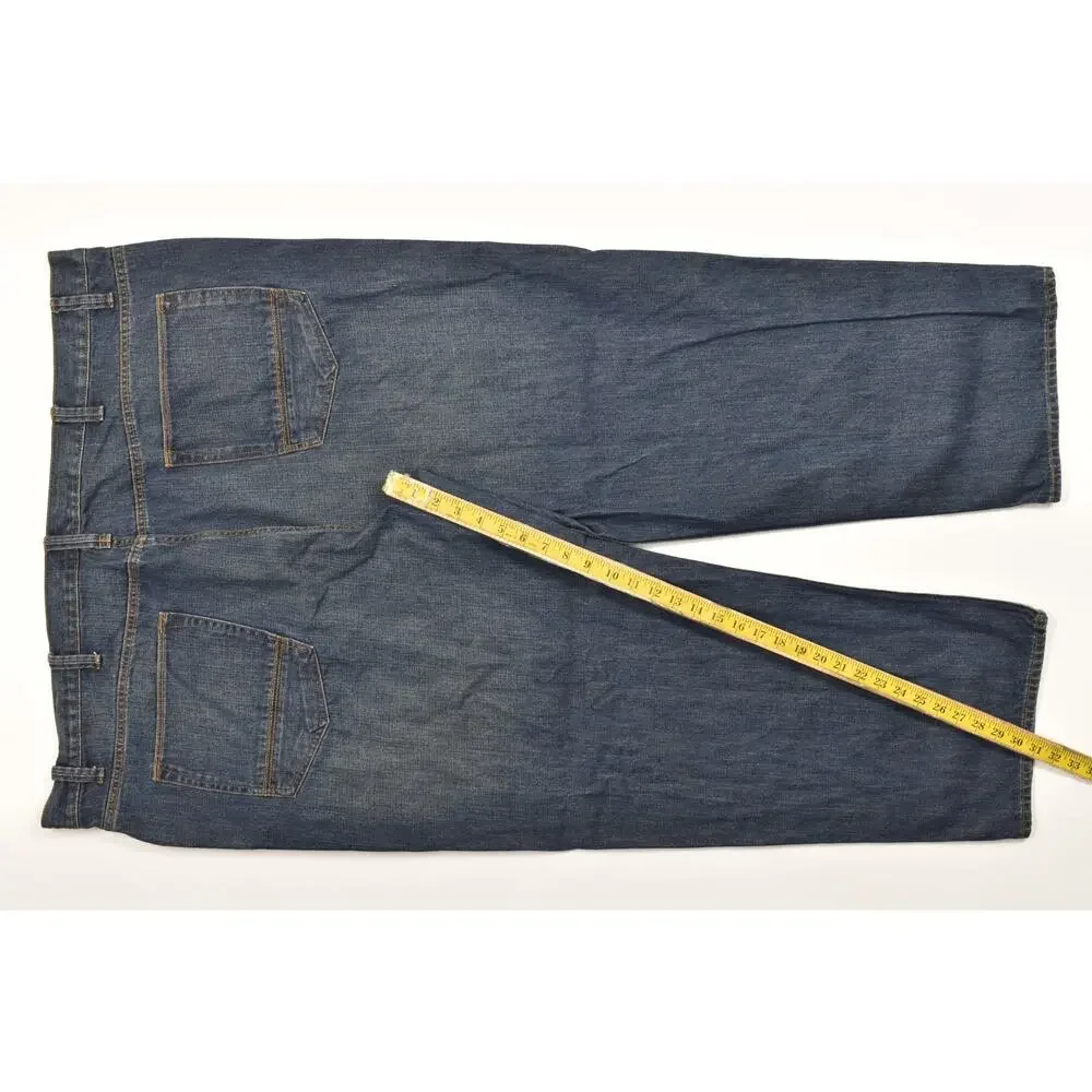 The Foundry Supply Co Men Jeans 50x30 Blue Regular Fit Straight Leg 100% Cotton